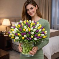 Bouquet 101 tulips