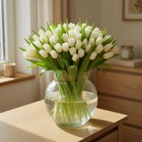 Bouquet 101 white tulips