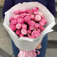 Bouquet 9 pink spray roses