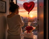 Product Foil balloon Red Heart