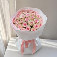 Bouquet 25 pink roses Kenia