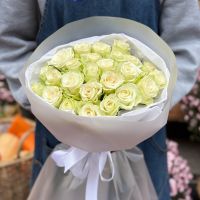 Bouquet  25 white roses Kenia