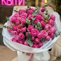 Bouquet 25 pink peony spray roses