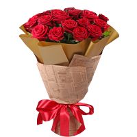 rose (21 pcs.), packaging, ribbon