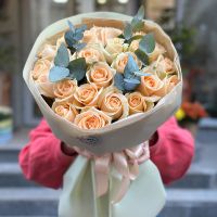 Bouquet  25 peach roses