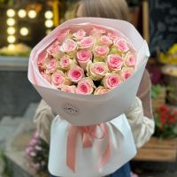 Bouquet 25 pink roses Kenia