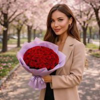 rose (35 pcs.), packaging, ribbon