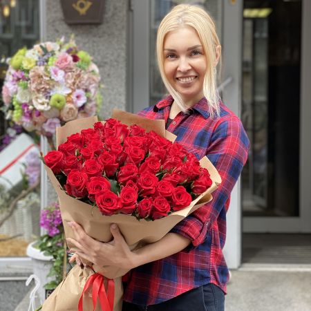 Bouquet 51 red roses Promo! 