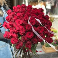 Bouquet 51 long red roses 