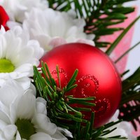 Bouquet Wintry+Chocolate Santa Claus