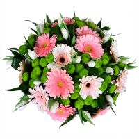 Order bouquet of pink gerberas with delivery