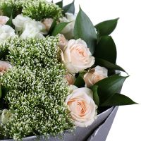 Cream bouquet, bouquet of cream boses, gentle bouquet,  bouquet for mother, bouquet for wife, cute b