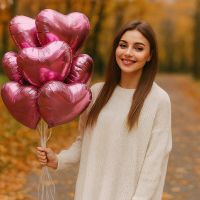 Product 7 foil hear balloons