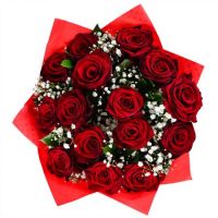 Bouquet Roses and baby's breath