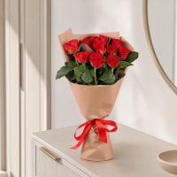 rose (11 pcs.), packaging, ribbon