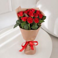rose (11 pcs.), packaging, ribbon
