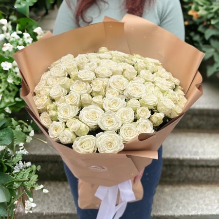 Bouquet Promo! 101 white roses