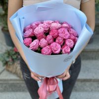 rose (25 pcs.), packaging, ribbon