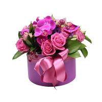Bouquet Flower box Famingo