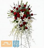 Bouquet Funeral arrangment of fresh flowers 4