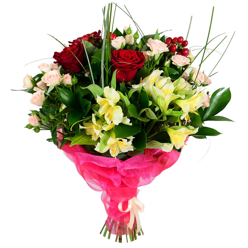 Red roses bouquet